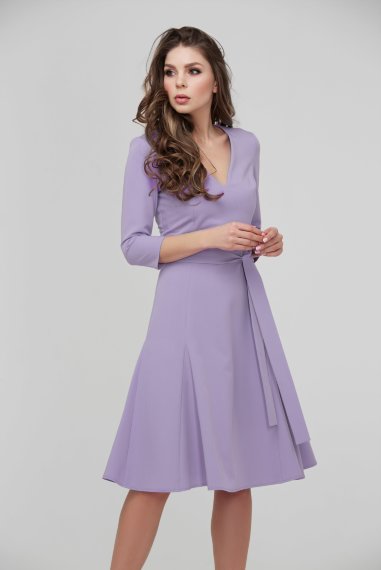 Романтичное сиреневое платье из ткани гальяно - Романтичное сиреневое платье из ткани гальяно