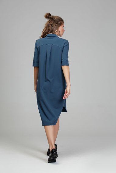 Платье-рубашка из приятной ткани гальяно - Платье-рубашка из приятной ткани гальяно 4